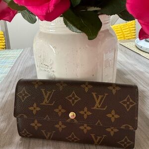 Louis Vuitton Brown Monogram Wallet Iconic Design